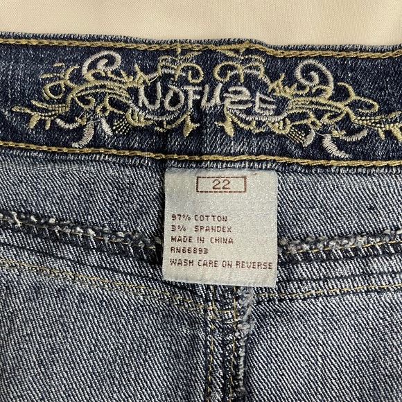 Nofuse Womens Jean Skirt Raw Hem Pluse Size 22 - Picture 5 of 7